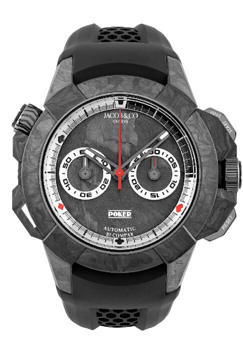 Jacob & Co Replica watch Epic X Chrono Carbon Forged Poker EC333.29.AE.AA.ABRUA